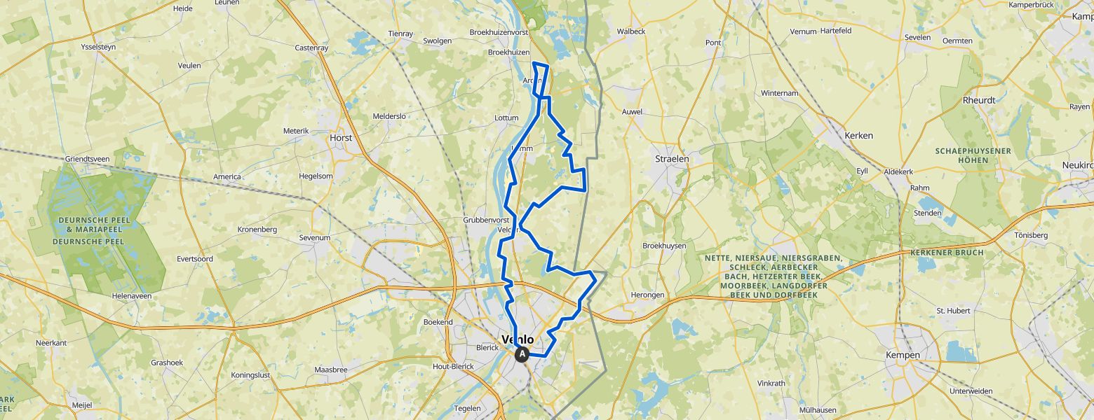 Venloop Wandelmarathon 2023 map