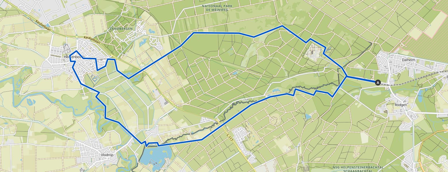 Dalheim, Herkenbosch, Meinweg map