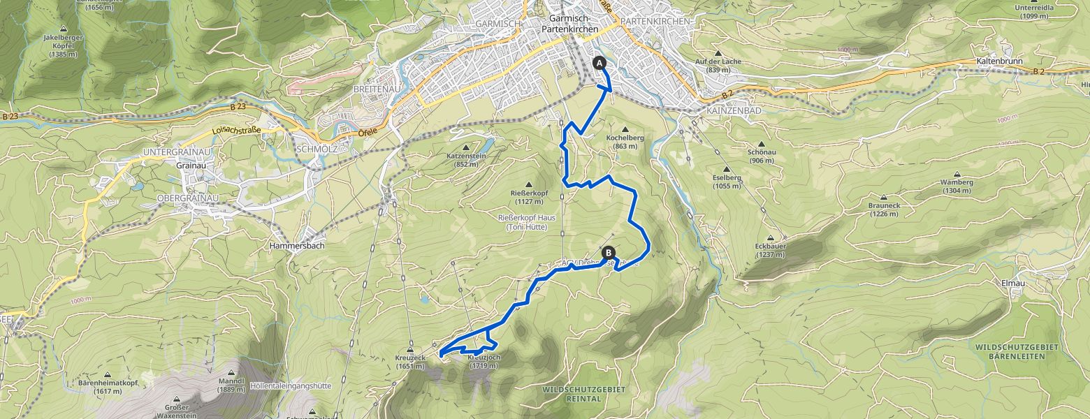 Kreuzjoch part 1 map