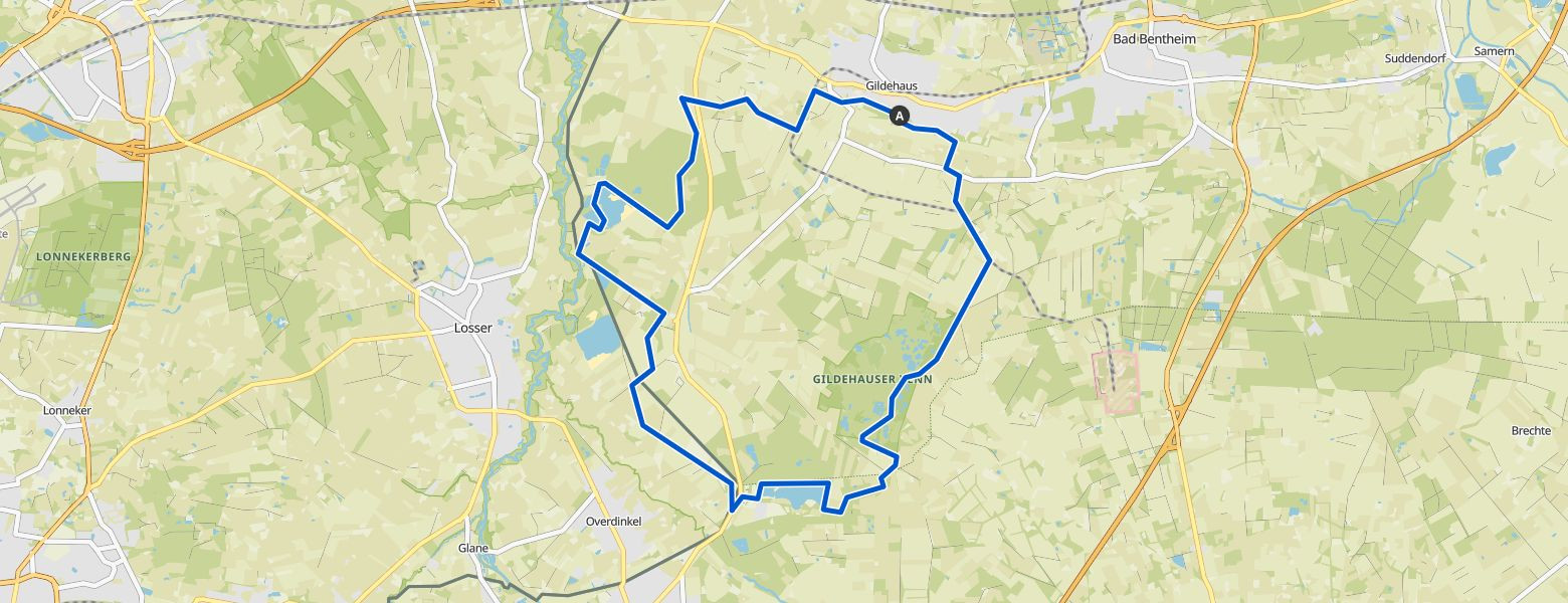 Grafschafter Spurensuche- Auf den Spuren des Moores Map Image