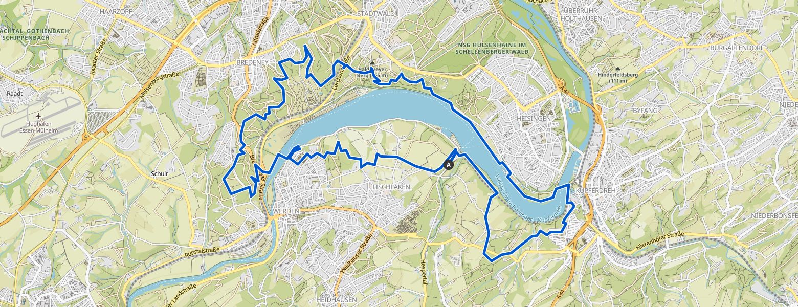 Baldeneysteig map