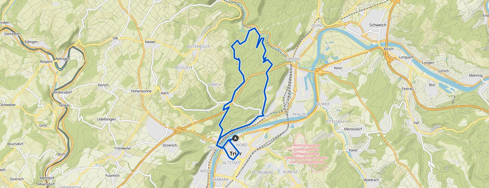 Genovevahöhle – Klausenhöhle loop from Trier