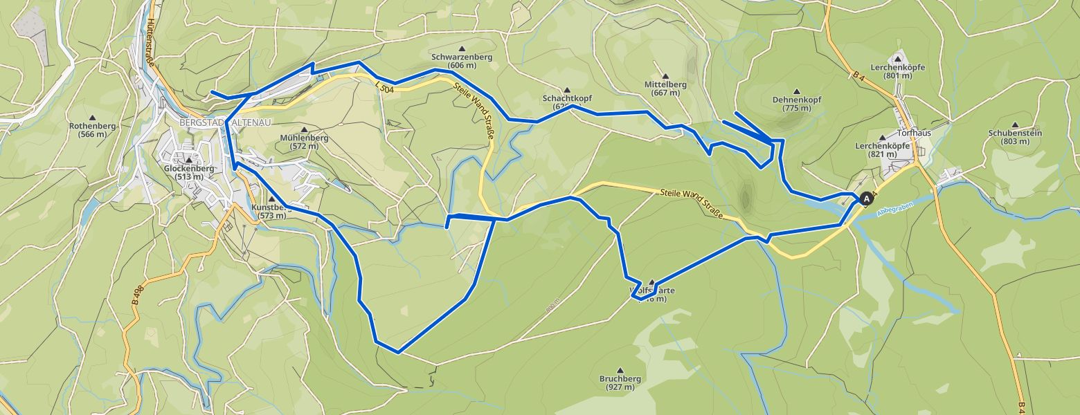 Harz-Tour HWN 135, 149, 134, 132, 133, 221 map