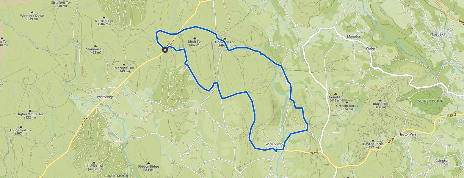 Dartmoor National Park Map Image