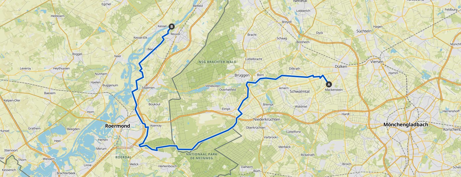 Megamarsch #WirGehenWeiter 2023 Day 1 map