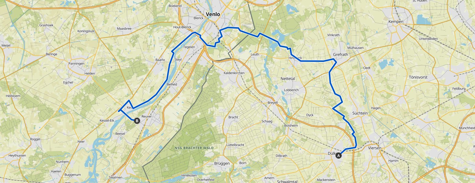 Megamarsch #WirGehenWeiter 2023 Day 2 map