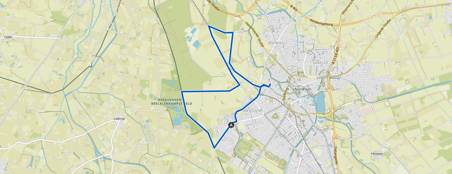 Nordhorn Grenzrunde Map Image