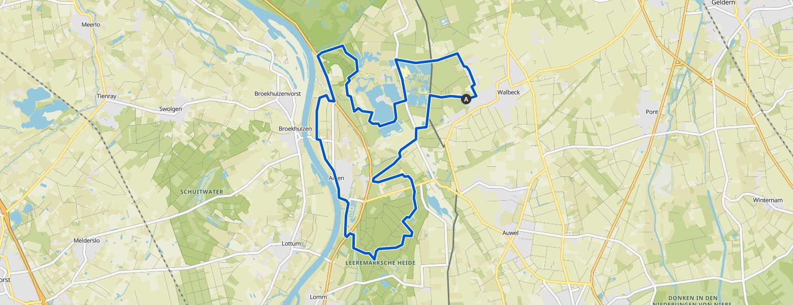 Walbeck, Arcen, Maas map