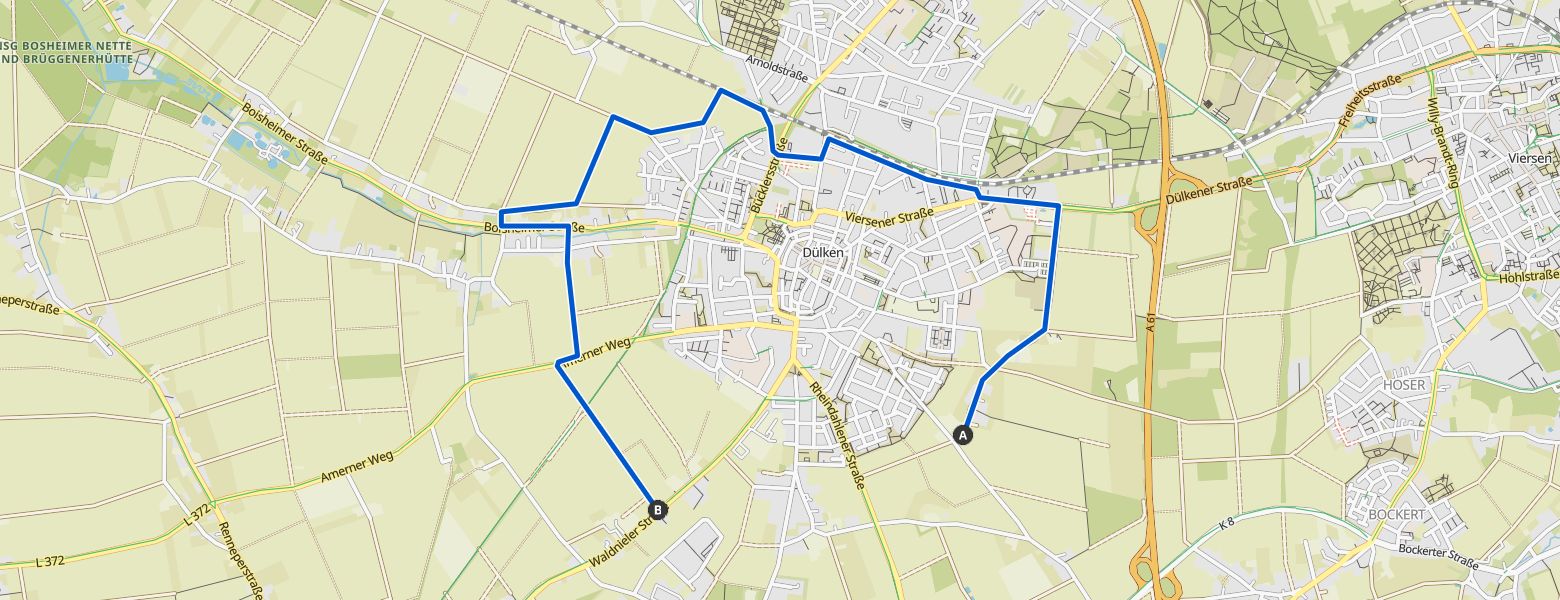 Dülken 10km map