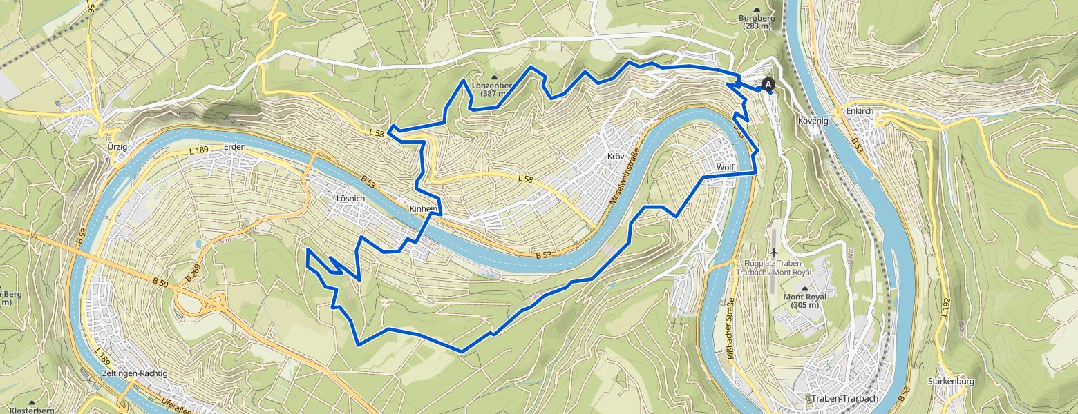 Vriendenweekendtour aan de Mosel map