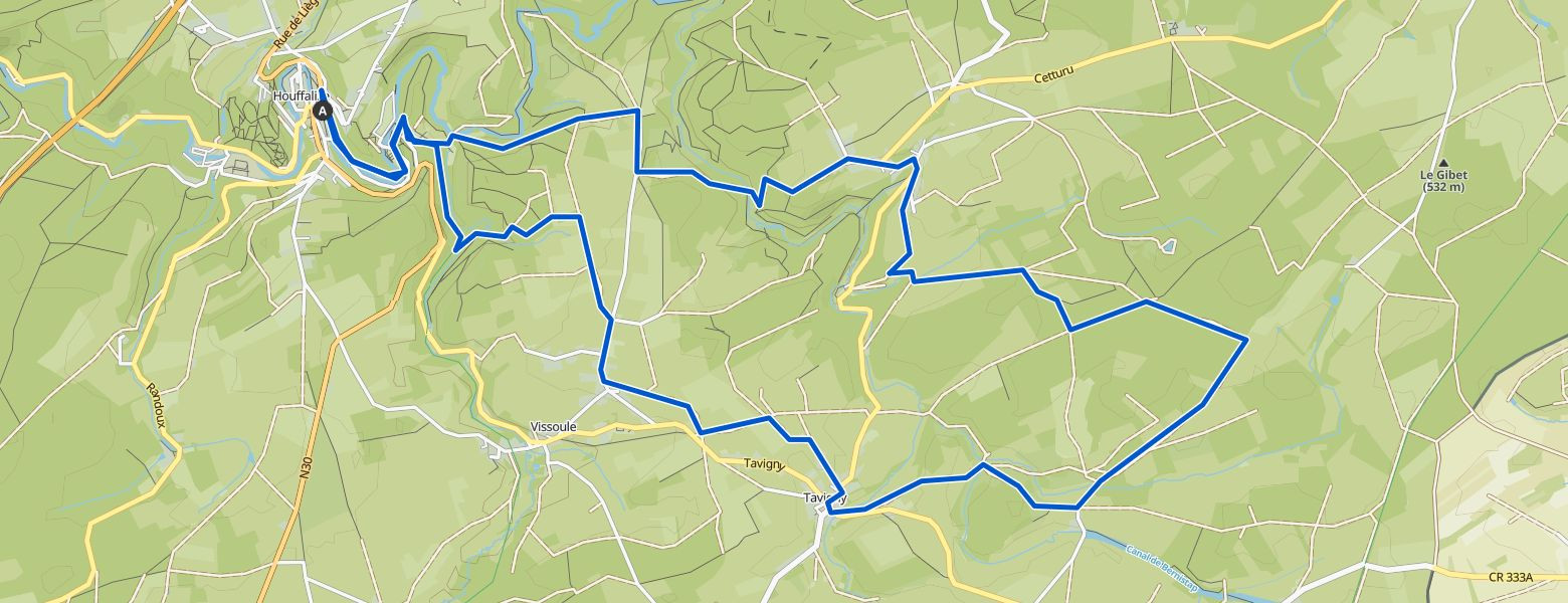 Hike to Chateau de Tavigny Map Image
