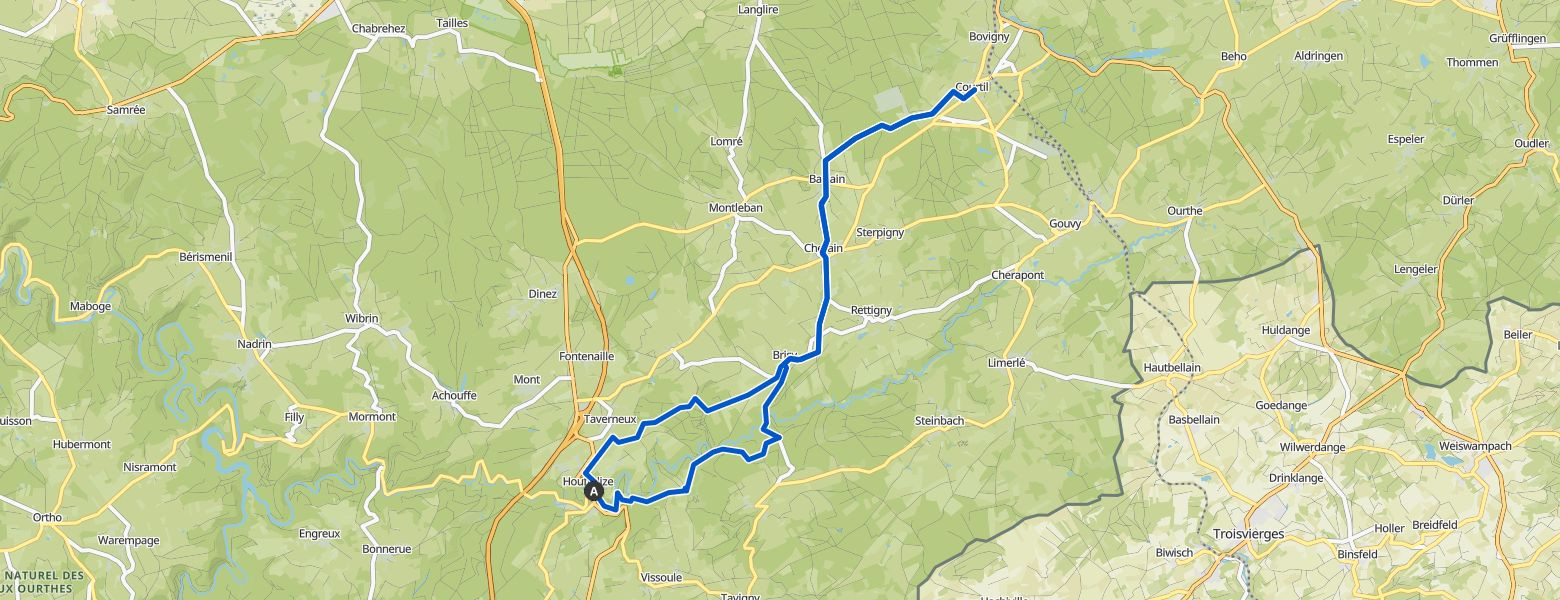 Hike to Brasserie Lupulus Map Image