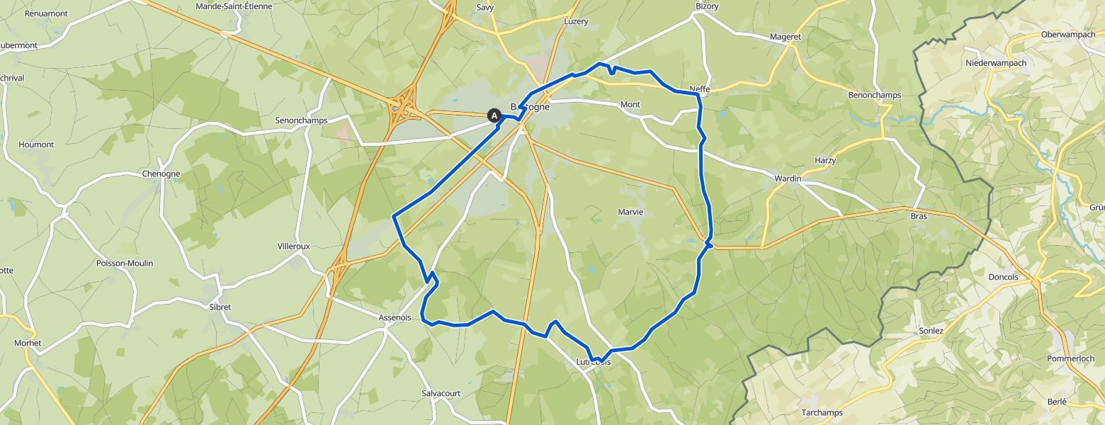Runde von Bastogne Map Image