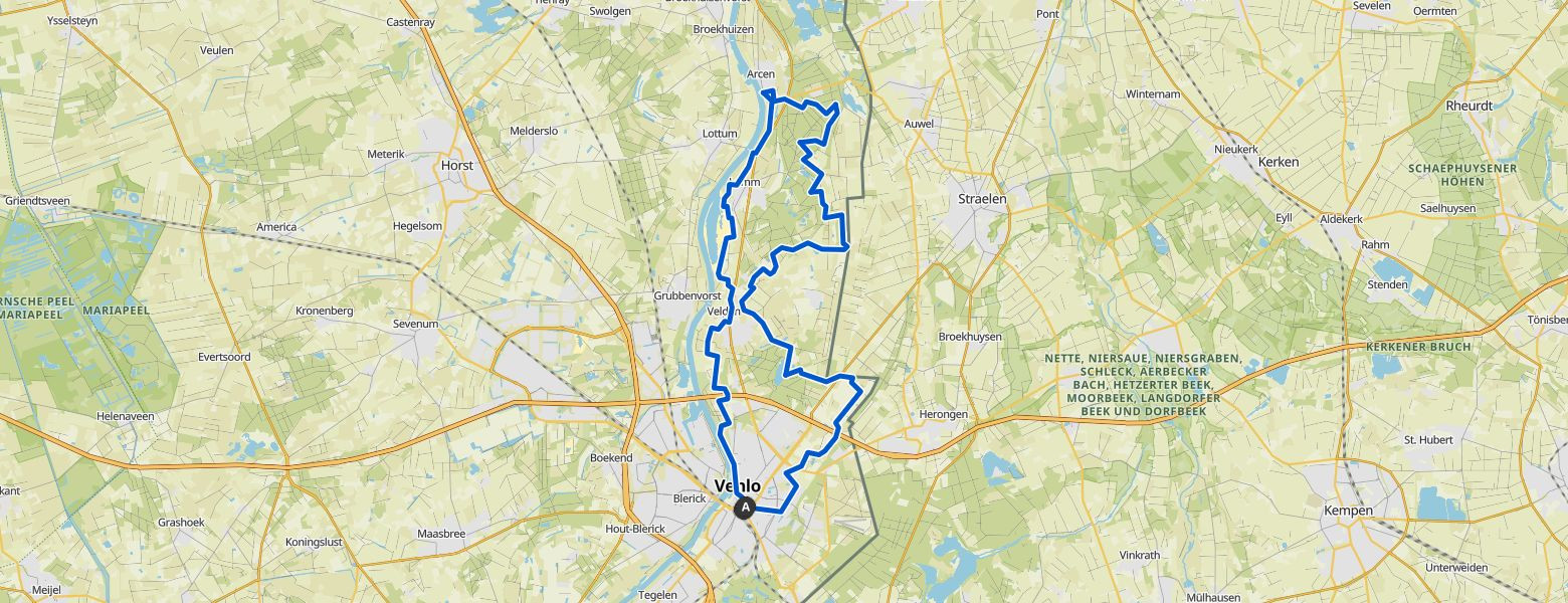 Venloop Wandelmarathon 2024 Map Image