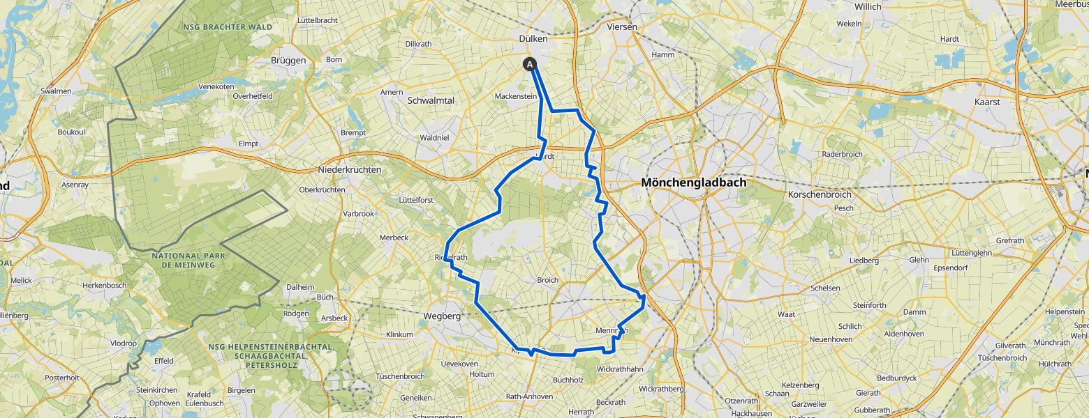 Mönchengladbach E-Mountainbiking map