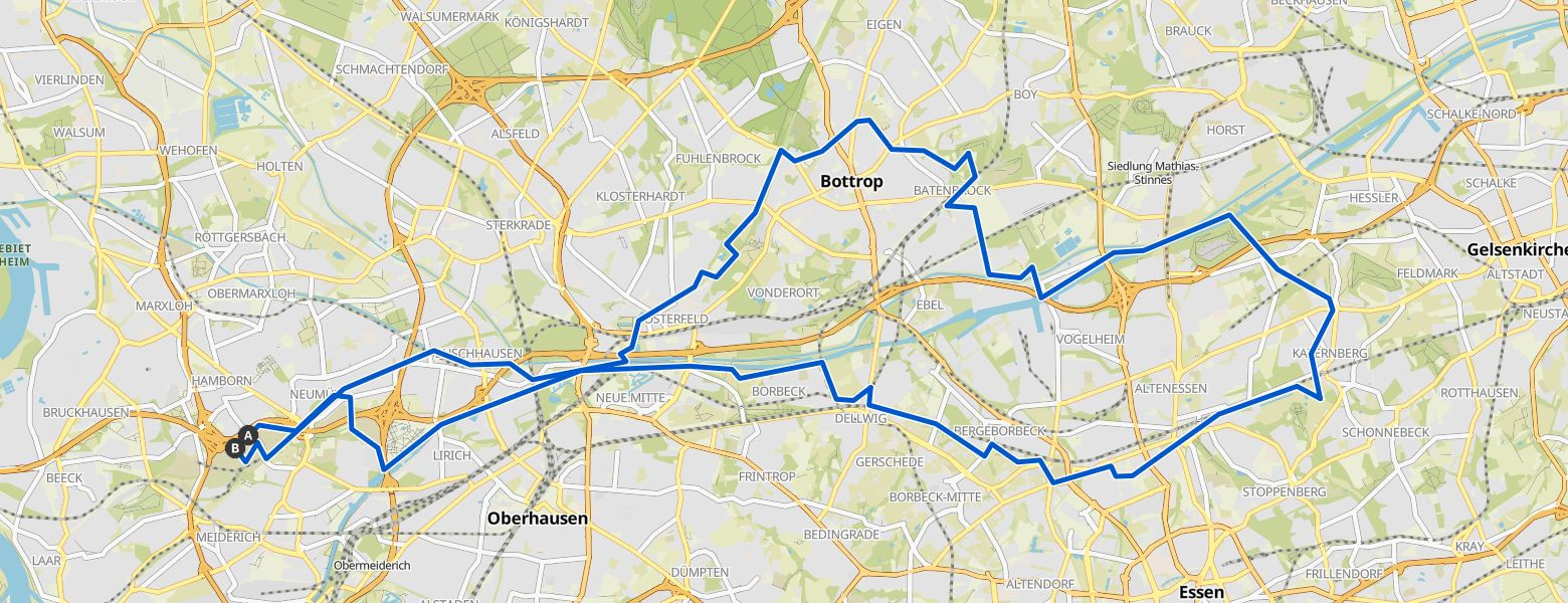 Mammutmarsch Ruhrgebiet 2024 Map Image