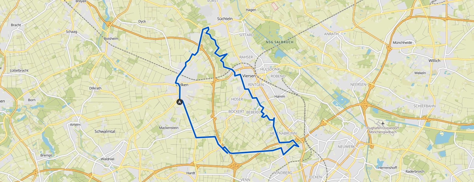 Viersen E-Mountainbiking map