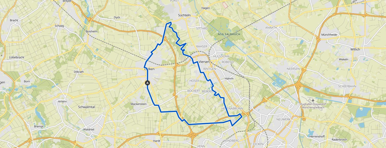 Viersen E-Mountainbiking Map Image