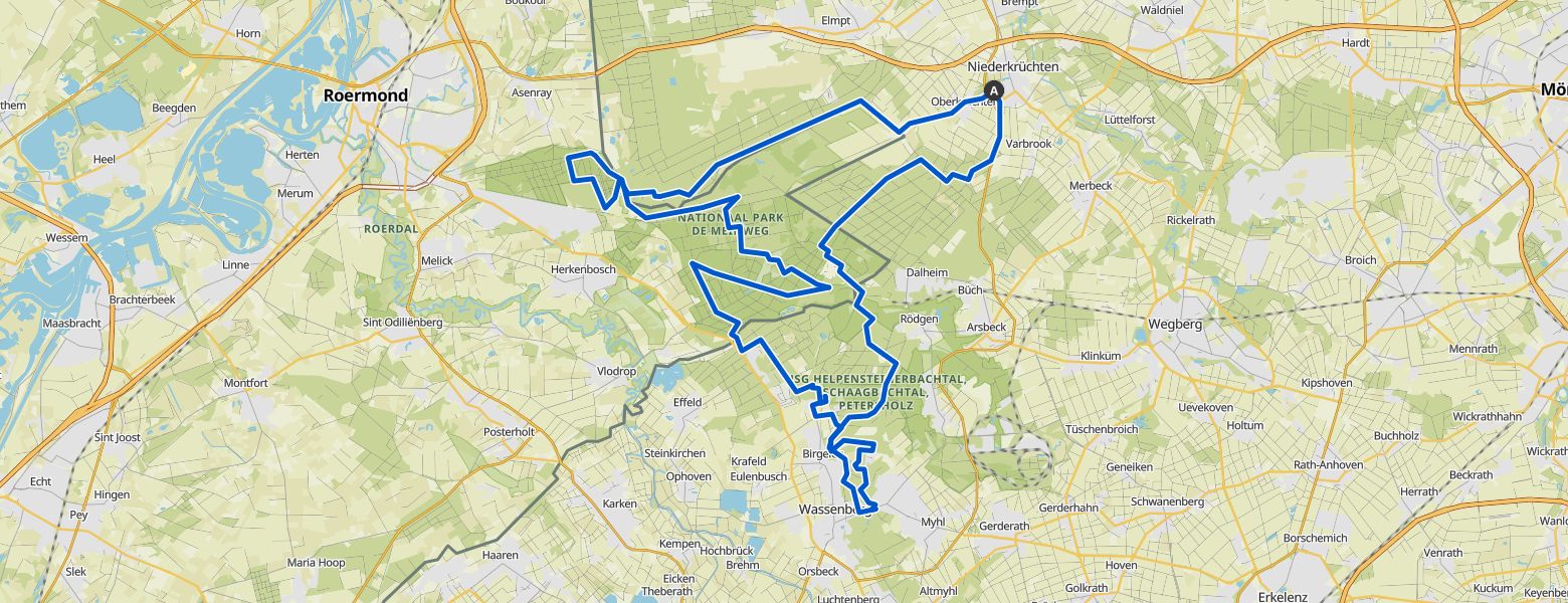 Niederkrüchten - Wassenberg loop eMTB Ride (19-05-2024) map