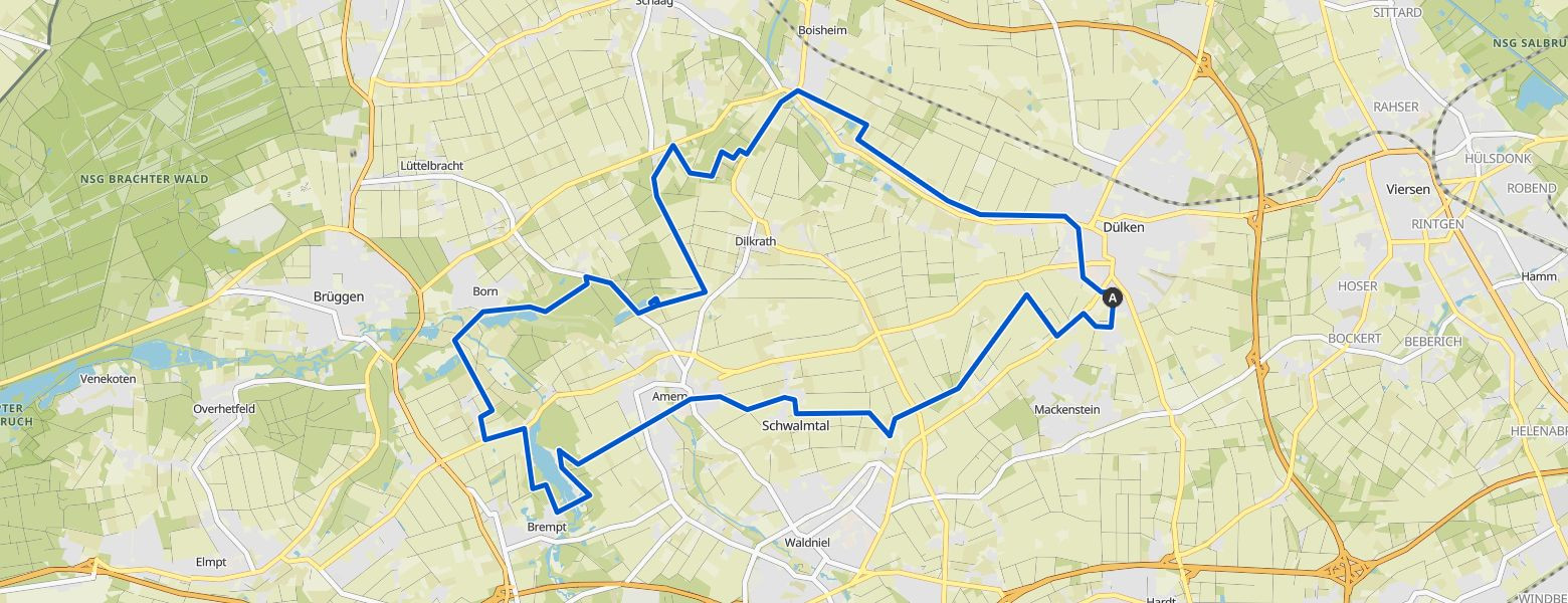 Viersen - Brüggen loop eMTB Ride (31-05-2024) Map Image