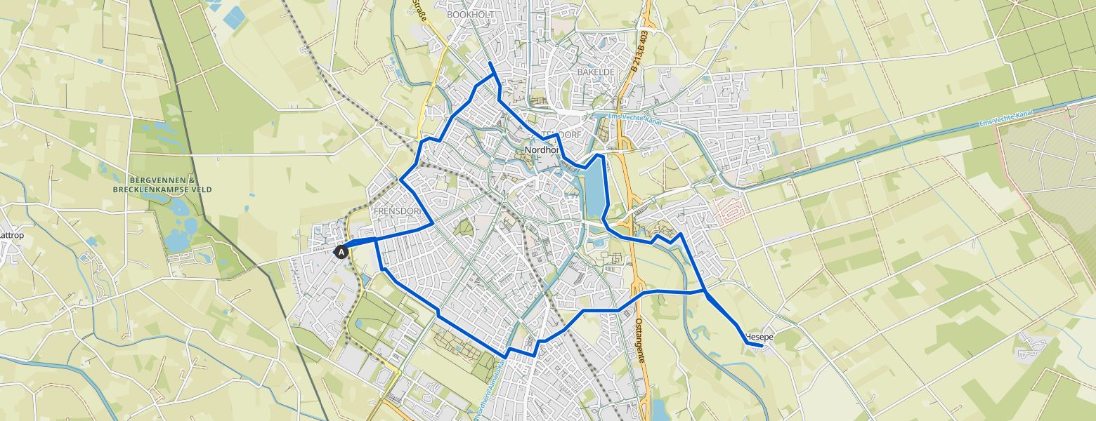 Nordhorn eMTB Ride (13-06-2024) map