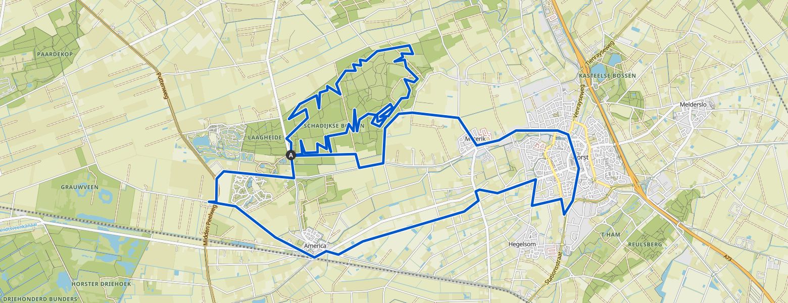 America - Horst loop eMTB Ride (10-08-2024) map