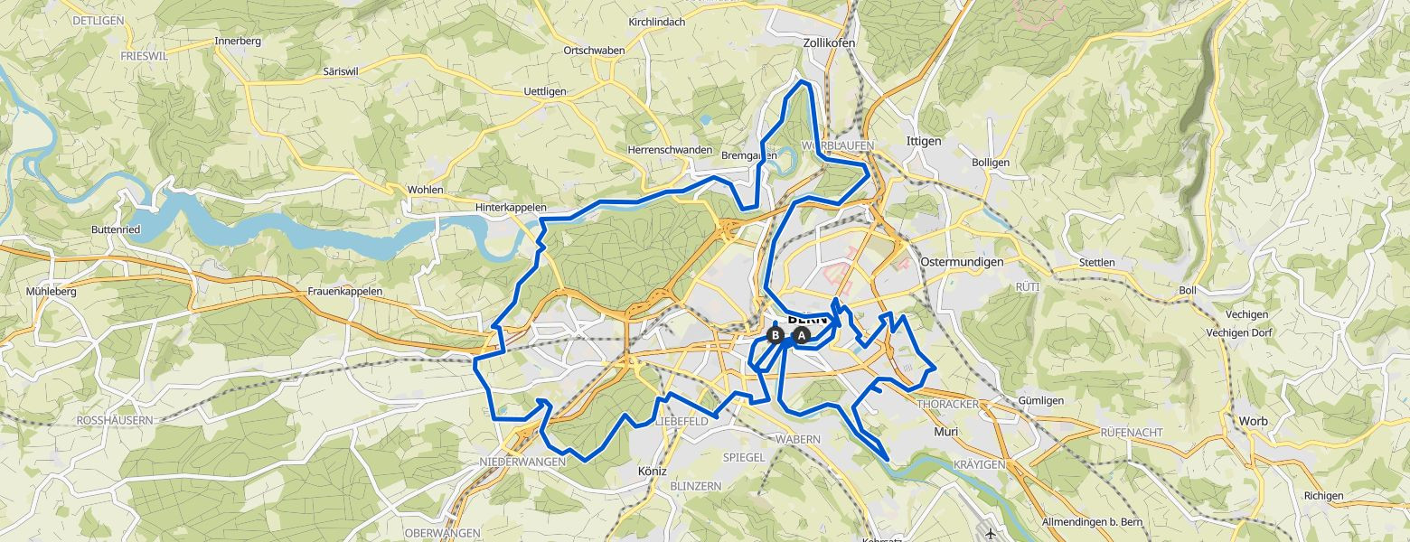 Megamarsch Bern 2024 Map Image