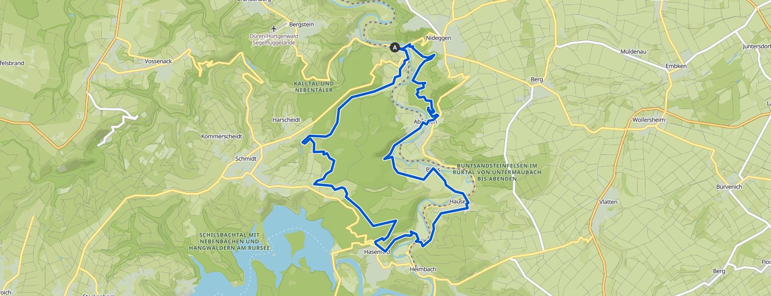 Nideggen - Heimbach loop Hiking (11-01-2025) map