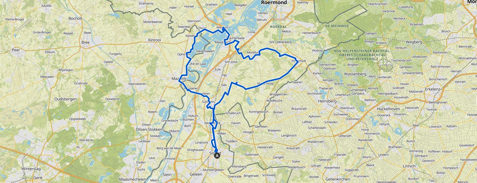 Kennedymars Sittard 2025 map