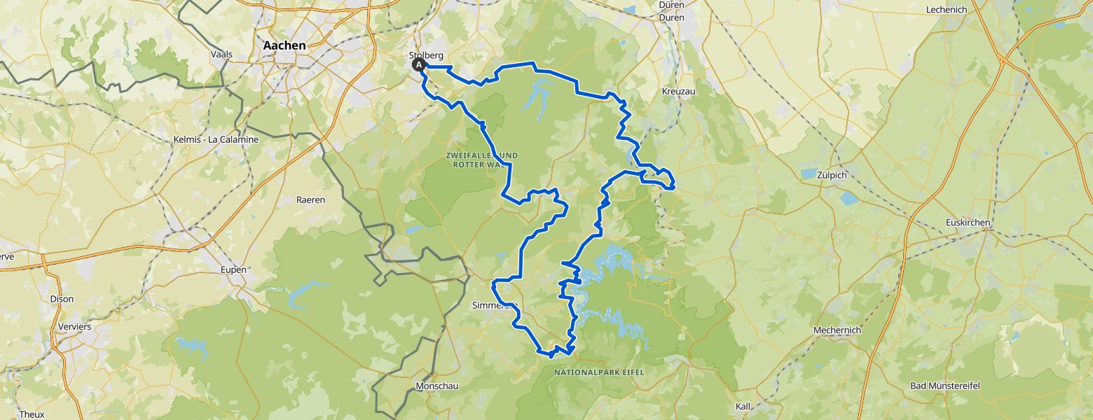 Ultramarsch Eifel X-trem 2025 Map Image