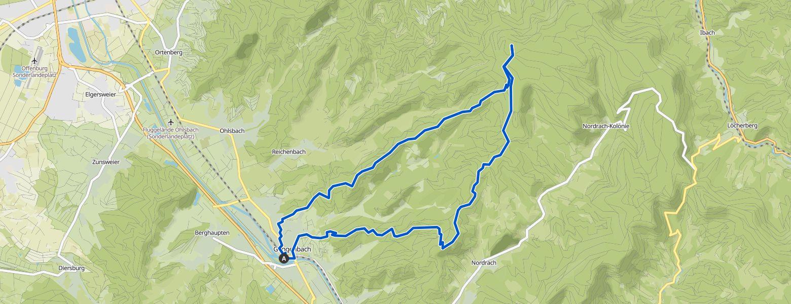 Gengenbach - Oberkirch loop Hiking (13-11-2025) Map Image