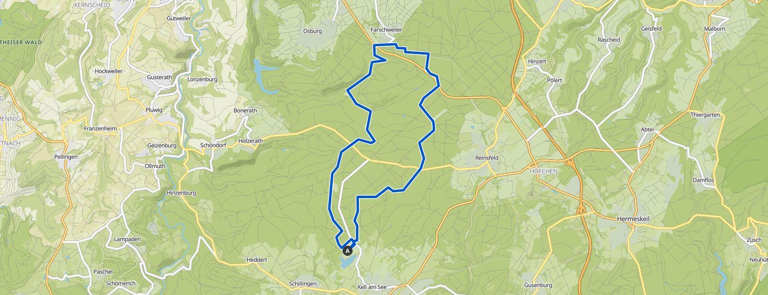 Kell am See - Farschweiler loop Hiking (01-03-2026) Map Image