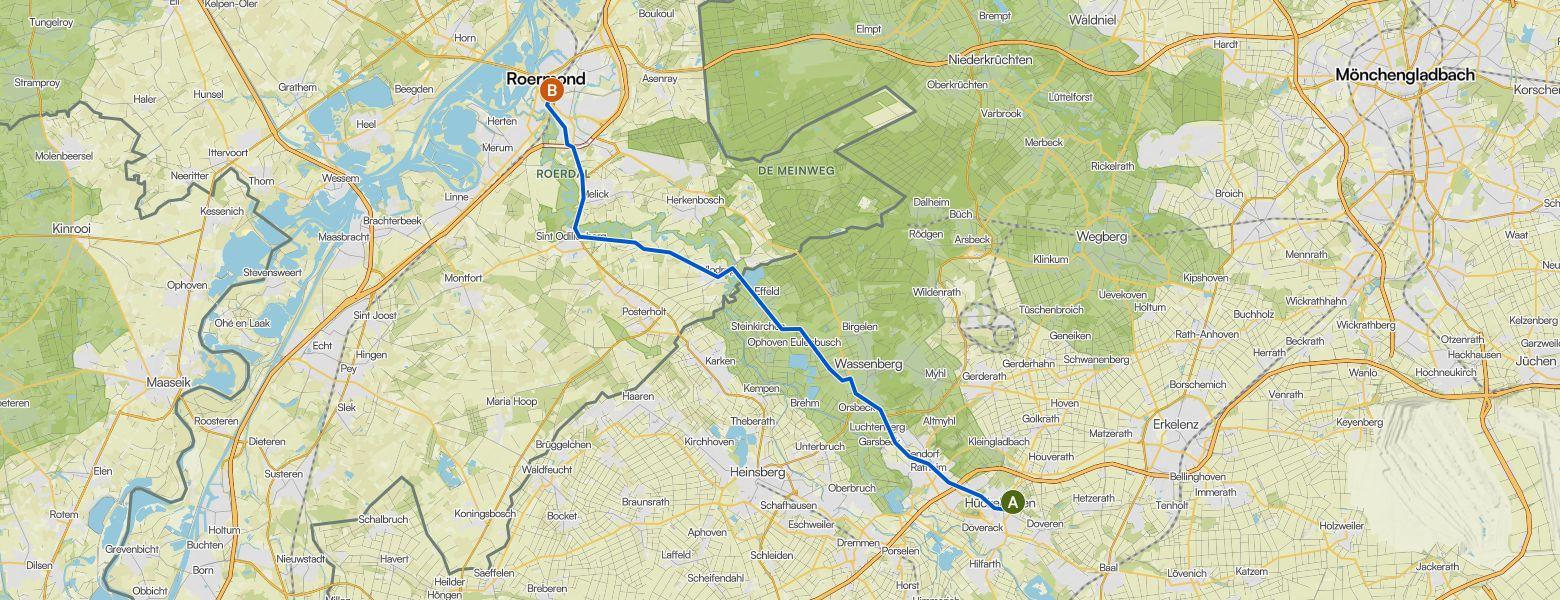 Gravel Ride from Hückelhoven to Roermond (10-05-2026)