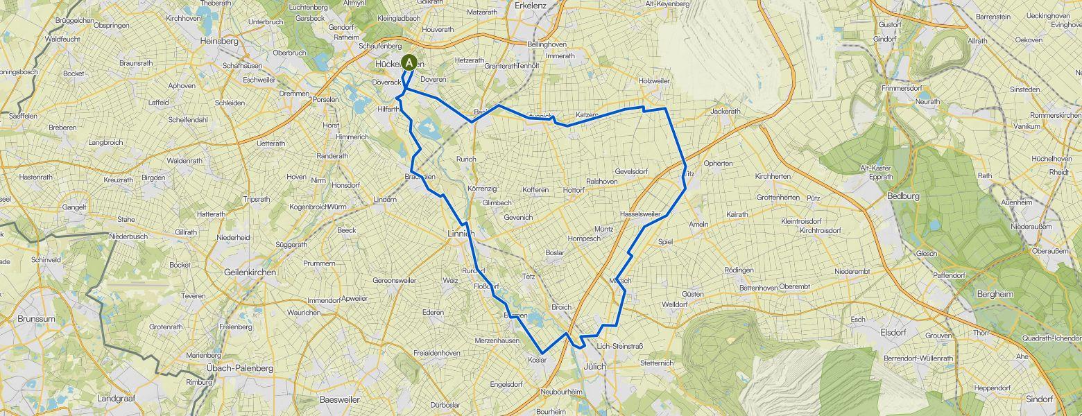 Hückelhoven - Jülich loop Gravel Ride (15-07-2026)