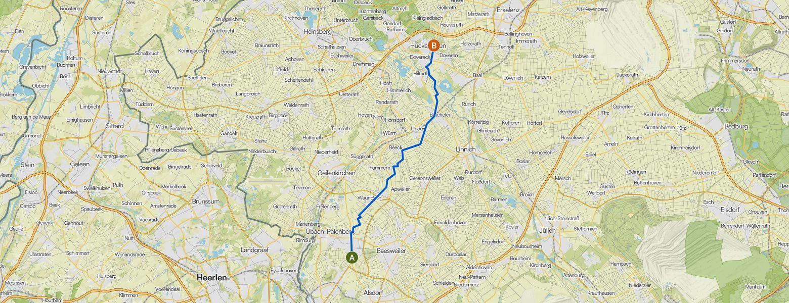 Hike from Übach-Palenberg to Hückelhoven (03-08-2026)