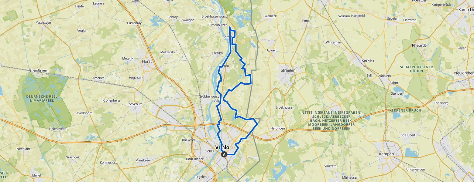 Venloop Wandelmarathon 2022 map