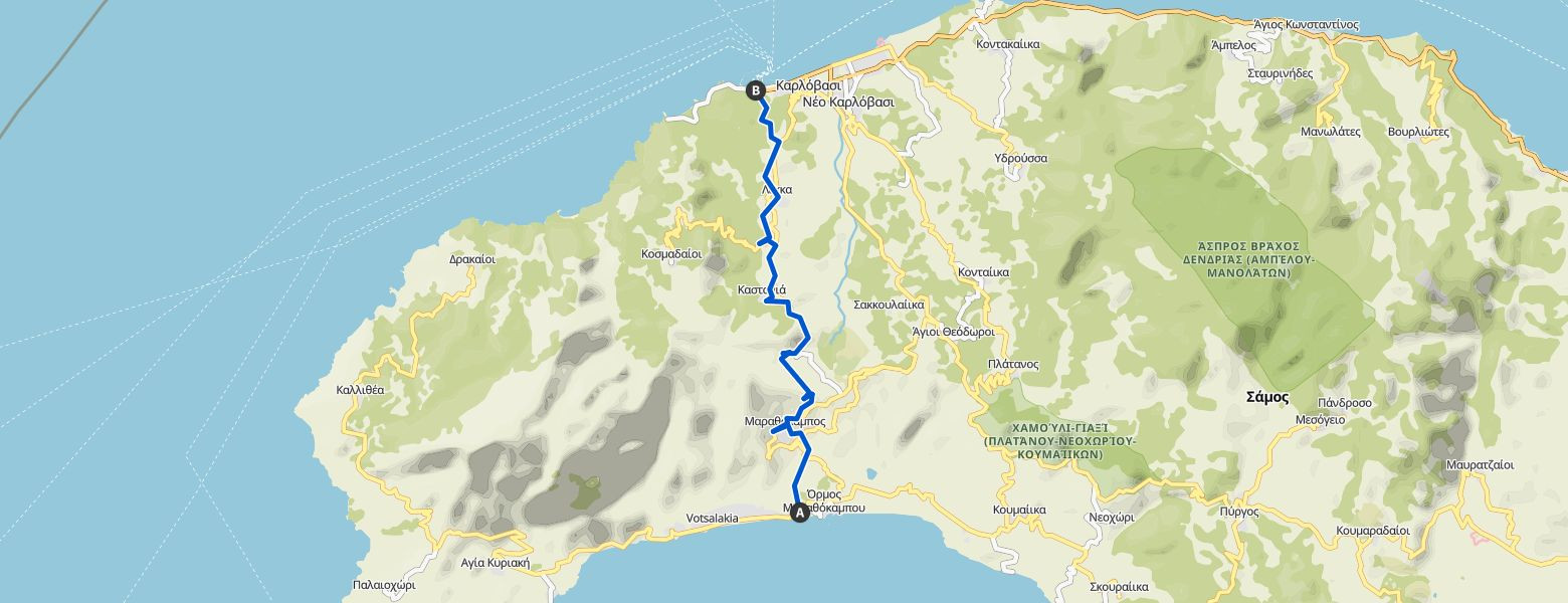 Kampos to Karlovasi