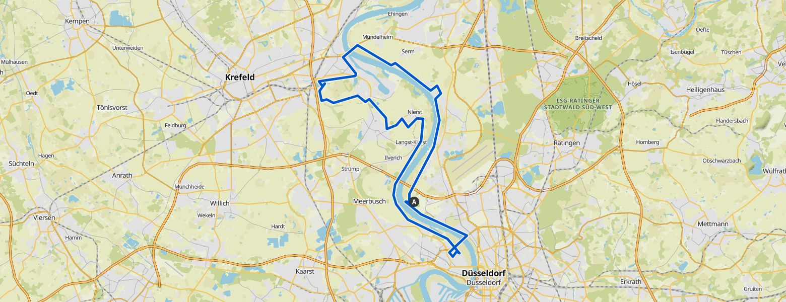 Megamarsch Düsseldorf 2022 map