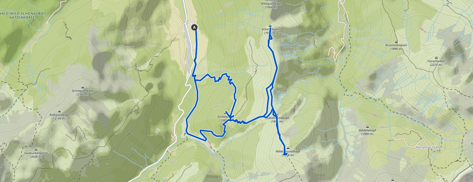 Birgsau Bergtour map